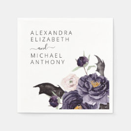 Guardanapo De Papel Casamento de Halloween outono Queda Roxo Escuro