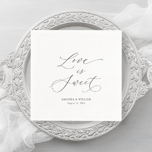 Guardanapo De Papel Casamento de luxo "Amor é Doce"