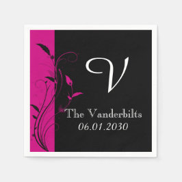 Guardanapo De Papel Casamento de Monograma de Casamento de Monograma d