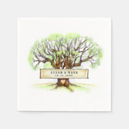 Guardanapo De Papel Casamento de Napkins - A Árvore do Amor