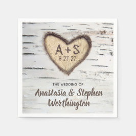 Guardanapo De Papel Casamento de Napkins com Latido Rustic Country