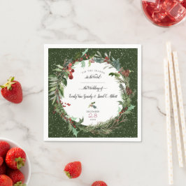Guardanapo De Papel Casamento de Natal 2 Napkins