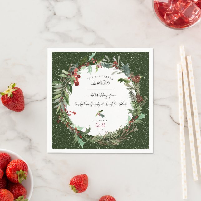 Guardanapo De Papel Casamento de Natal 2 Napkins (Insitu)