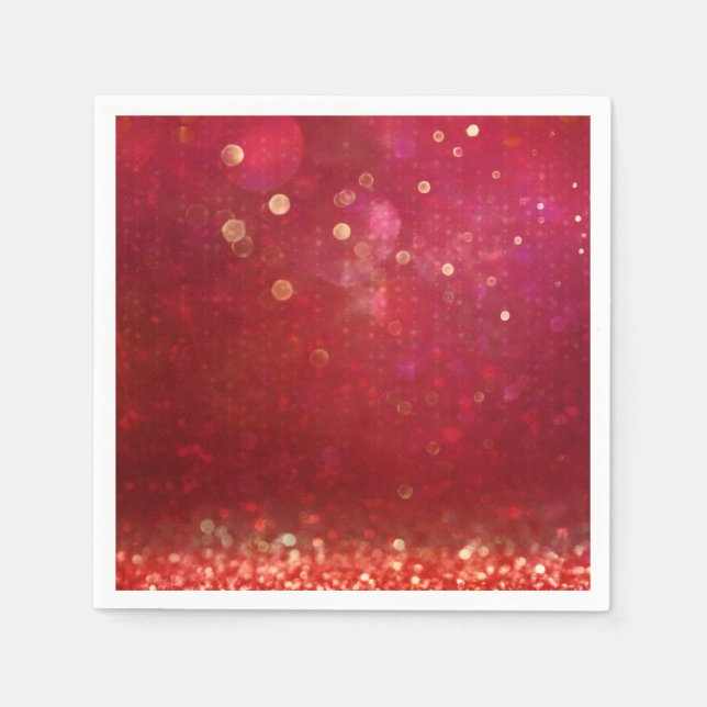 Guardanapo De Papel Casamento de Noites Árabes Marroquinos Vermelhas e (Frente)