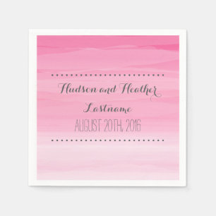 Guardanapo De Papel Casamento de Ombre Rosa Quente Napkins