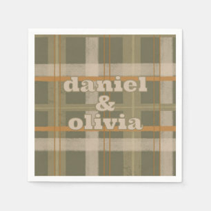 Guardanapo De Papel Casamento de Padrão de Tartan Celta Escocês