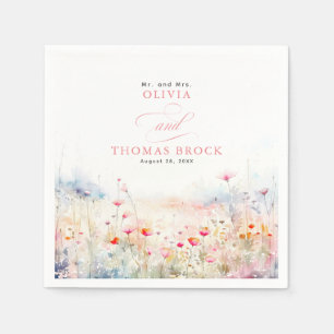 Guardanapo De Papel Casamento de Pastel Selvagens Moles