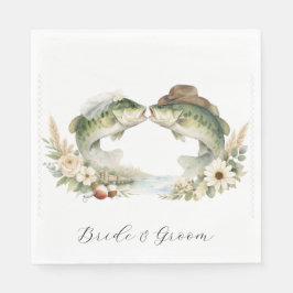 Guardanapo De Papel Casamento de Pesca no Texas