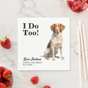 Guardanapo De Papel Casamento De Pet Brittany Spaniel