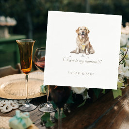 Guardanapo De Papel Casamento de Pet Personalizado Anima meus humanos 