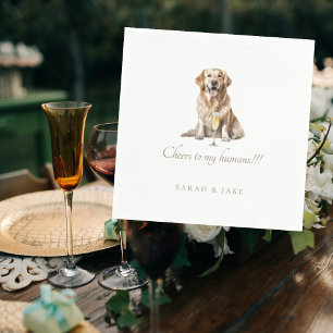 Guardanapo De Papel Casamento de Pet Personalizado Anima meus humanos 