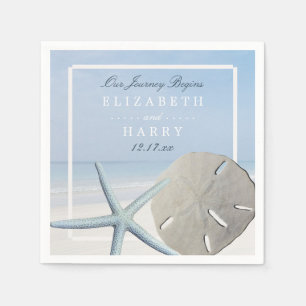Guardanapo De Papel Casamento de praias de areia e dólar