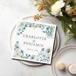 Guardanapo De Papel Casamento de primavera Personalizada Floral de Peô