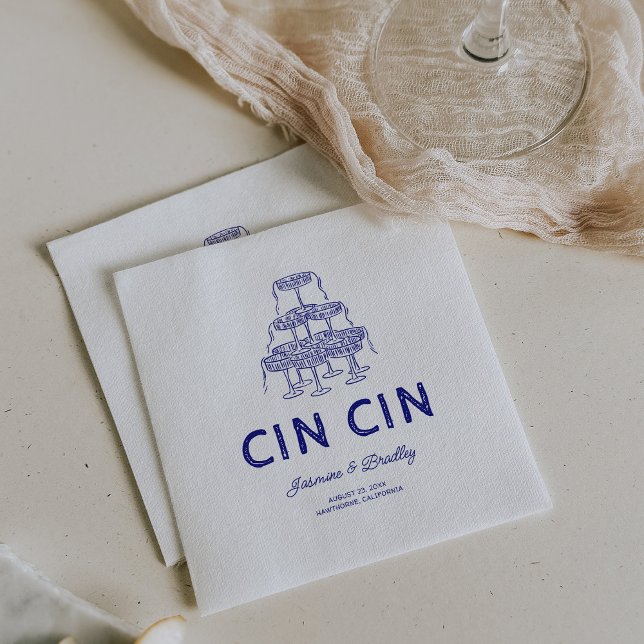 Guardanapo De Papel Casamento de rabisco (Criador carregado)