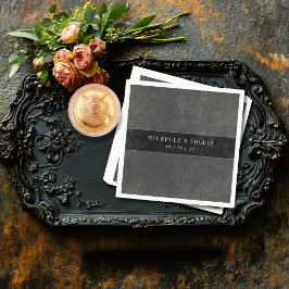 Guardanapo De Papel Casamento de Rosas Pretos Góticos Raven e Pretos