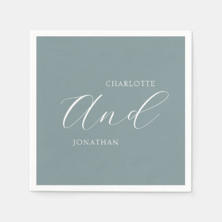 Guardanapo De Papel Casamento de Script de Caligrafia Elegante Chic Mi