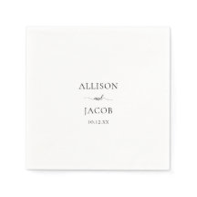 Casamento de Script Preto Elegante