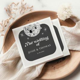 Guardanapo De Papel Casamento de Spiders e Bola de Disco Retro Hallowe