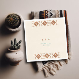 Guardanapo De Papel Casamento de Terracotta no Deserto Ocidental do Co