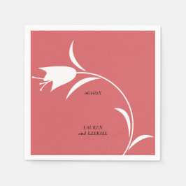 GUARDANAPO DE PAPEL CASAMENTO DE TULIP BRANCO MOD