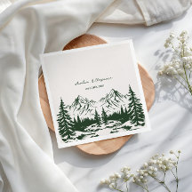 Casamento de Verão na Montanha Desenhado à Mão