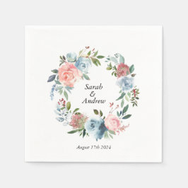 Guardanapo De Papel Casamento de Verrugas Vermelhos Cor-de-rosa