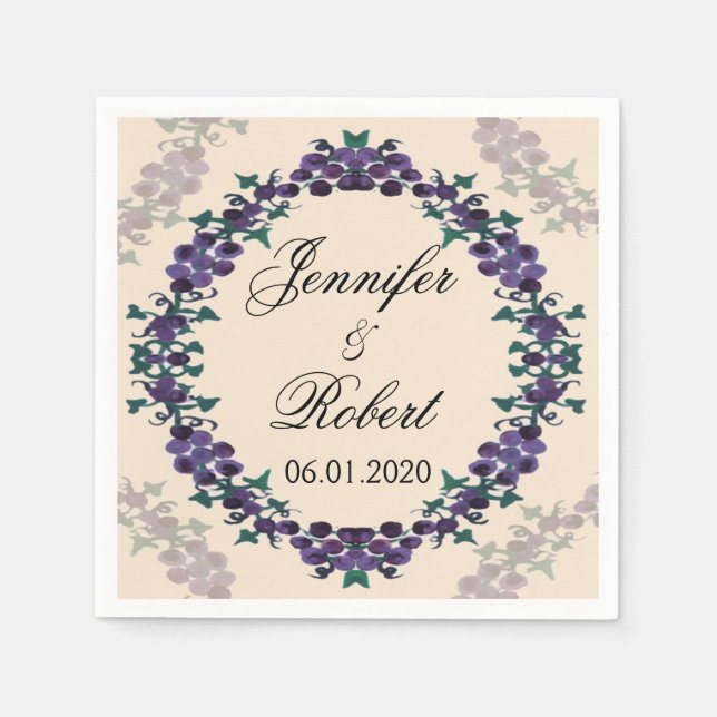 Guardanapo De Papel Casamento de vitelo de vitelo Napkin (Frente)
