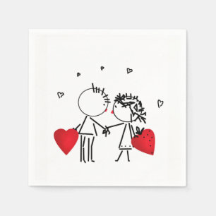 Guardanapo De Papel Casamento, dia Valenine, amor