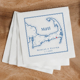 Guardanapo De Papel Casamento do Clube de Praia Elegante Wychmere