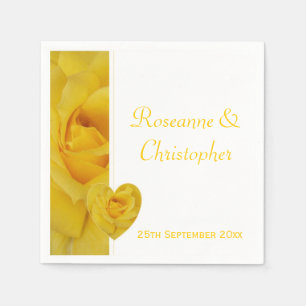 Guardanapo De Papel Casamento do rosa amarelo