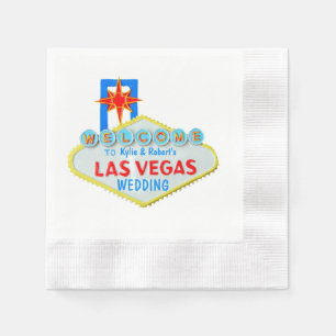 Guardanapo De Papel Casamento do sinal de Las Vegas