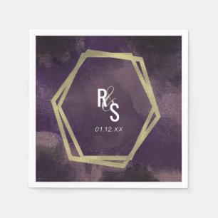 Guardanapo De Papel Casamento Dourado do Rosa do Jardim Sonho Faux