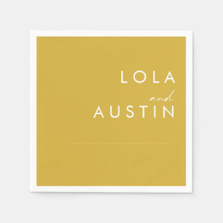 Guardanapo De Papel Casamento Dourado Minimalista Moderno Napkins