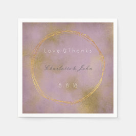 Guardanapo De Papel Casamento Dourado Roxo Roxo Roxo Lilac