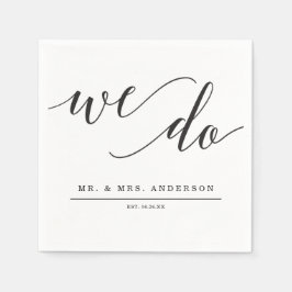 Guardanapo De Papel Casamento Elegância Mínimo Cocktail Napkin