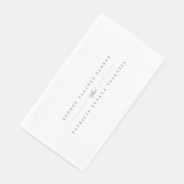 Guardanapo De Papel Casamento Elegante Da Caligrafia Formal