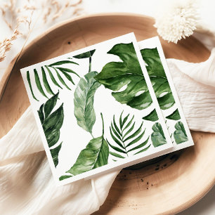 Guardanapo De Papel Casamento elegante da praia de verão de Monstera T