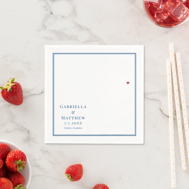 Guardanapo De Papel Casamento Elegante Do Mapa Da Flórida Tampa (Insitu)