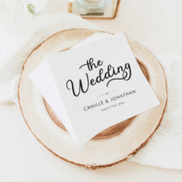 Guardanapo De Papel Casamento Elegante Minimalista