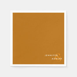 Guardanapo De Papel Casamento Elegante Mínimo de Tigre com Nápoles