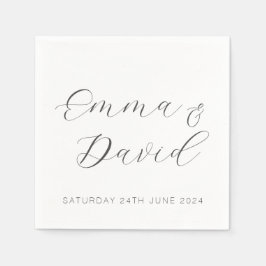Guardanapo De Papel Casamento Elegante Personalizado
