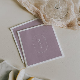Guardanapo De Papel Casamento Elegante Roxo Roxo Simples Lilac Lilac