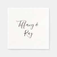 Casamento Elegante Simples Napkins