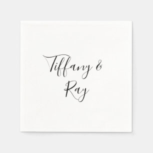 Guardanapo De Papel Casamento Elegante Simples Napkins