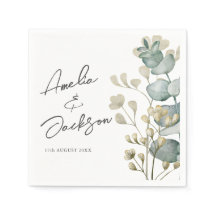 Casamento em Aquarela Eucalipto Verde Salvia