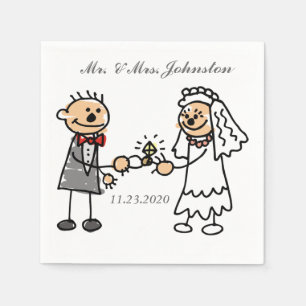 Guardanapo De Papel Casamento engraçado