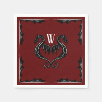 Casamento Fantástico do Dragão Negro Vermelho