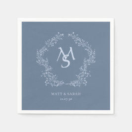 Guardanapo De Papel Casamento Floral Branco Personalizado