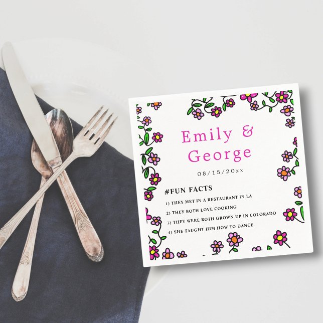 Guardanapo De Papel Casamento Floral das Flores do Jardim Botânico Ele (Criador carregado)