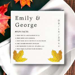 Guardanapo De Papel Casamento Floral das Folhas Douradas Russas Elegan